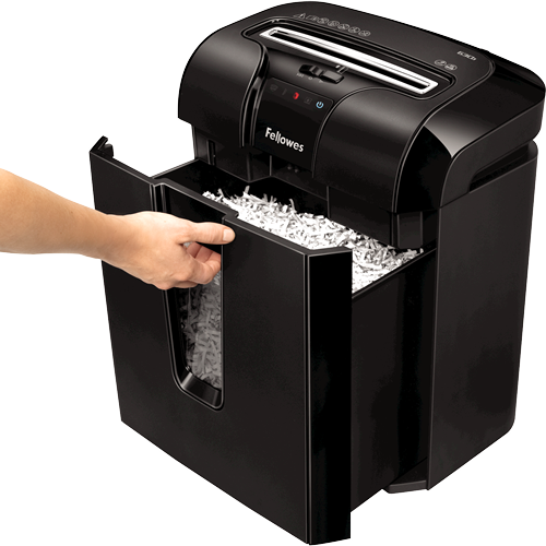 The image of Fellowes Powershred 63CB Cross Cut Shredder with Pull Out Bin