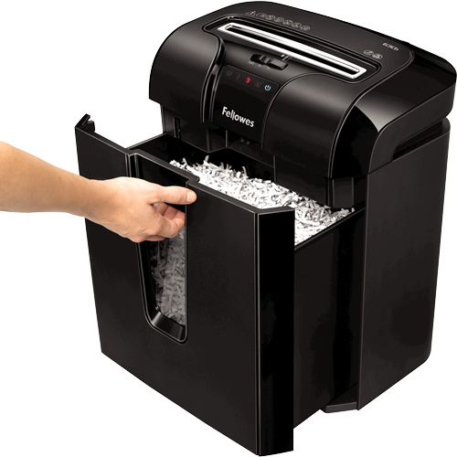 Fellowes Powershred 63Cb proper paper alignment feed throat