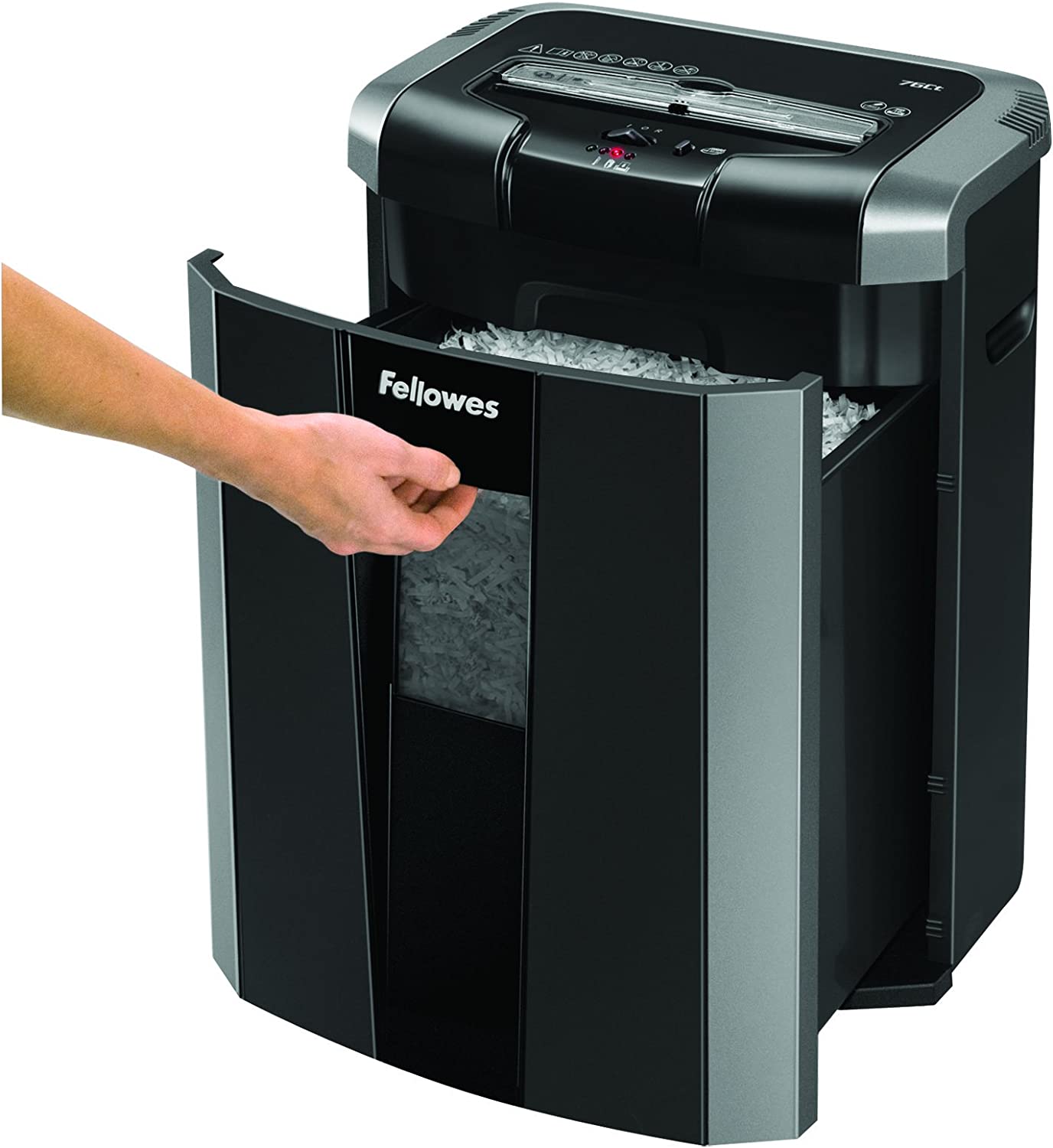 The image of Fellowes Powershred 76CT Cross Cut shredder with Pull Out Bin