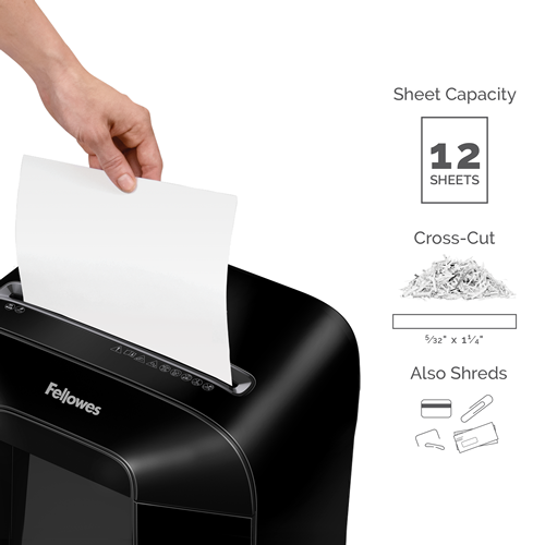 Fellowes Powershred P-30C paper shredder Particle-cut shredding 22 cm Black Fellowes Powershred P-30C paper shredder Particle-cut shredding 22 cm Black